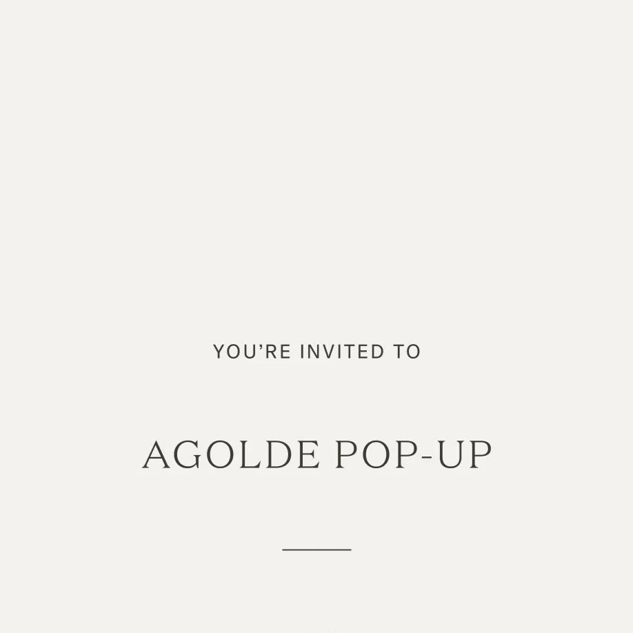 Agolde Pop Up at Jenni Kayne
