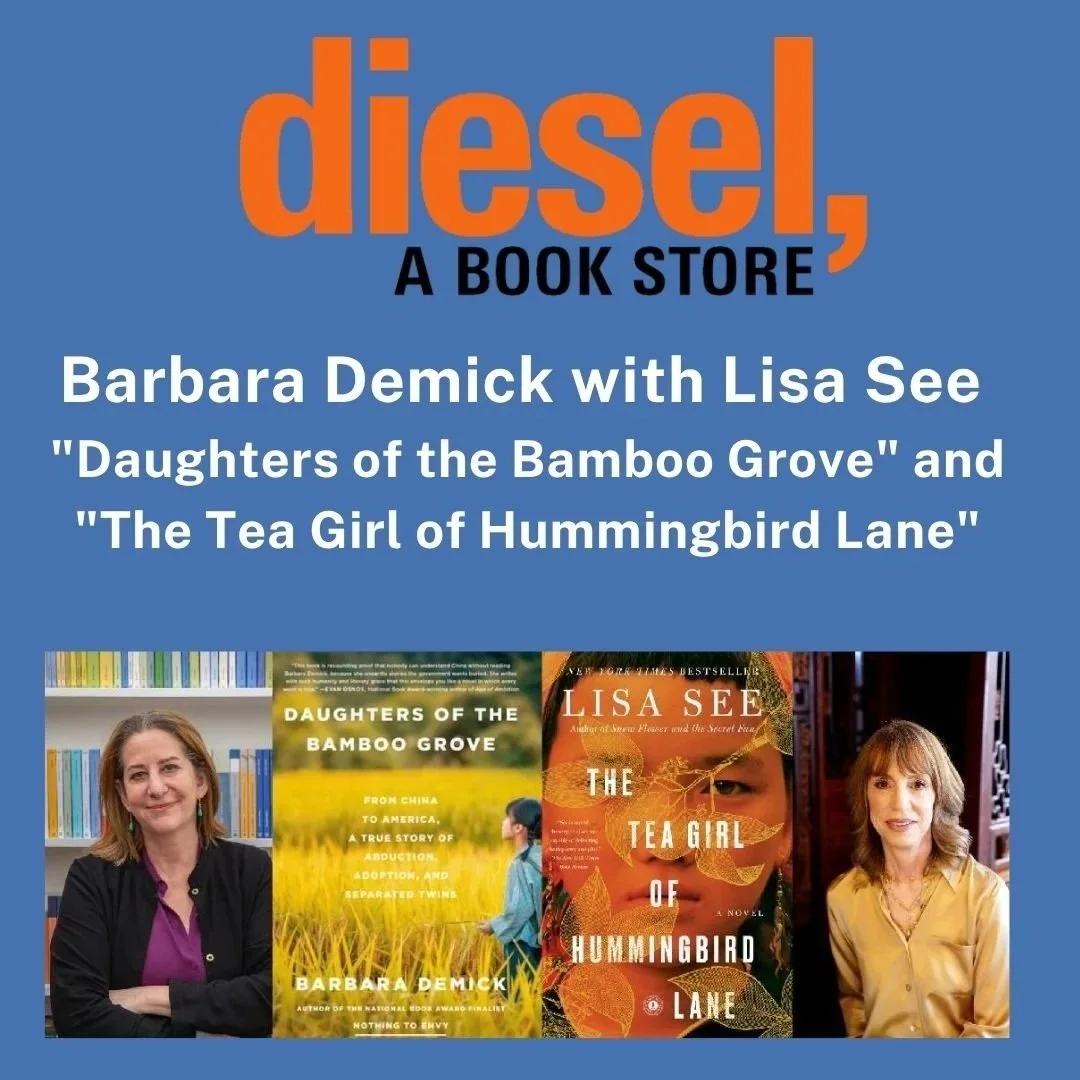 Barbara Demick with Lisa See Book Signing for "Daughters of the Bamboo Grove" and "The Tea Girl of Hummingbird Lane"