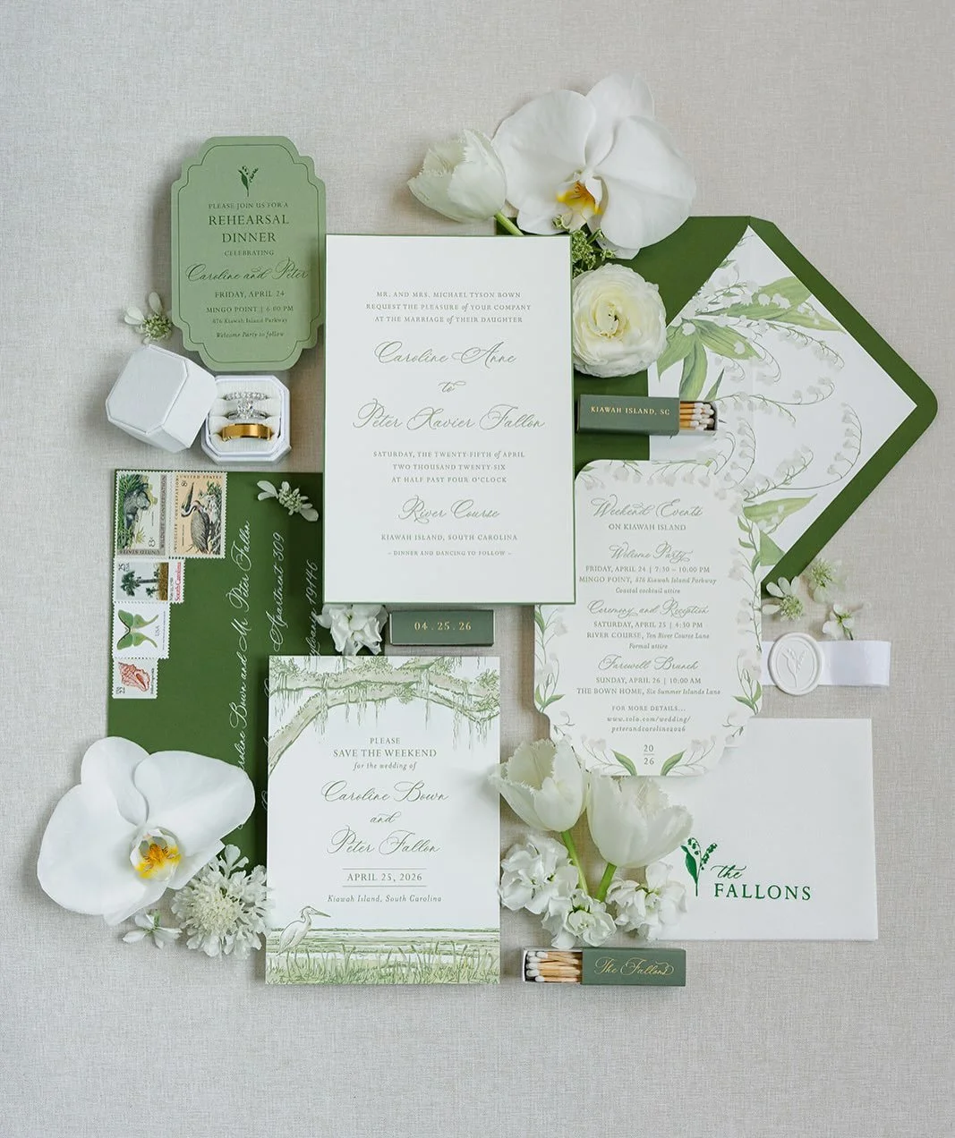 In case you needed it, here is your sign to lean into a design motif cohesively throughout all elements of your wedding&hellip; and yes, more lily of the valley is always the answer!