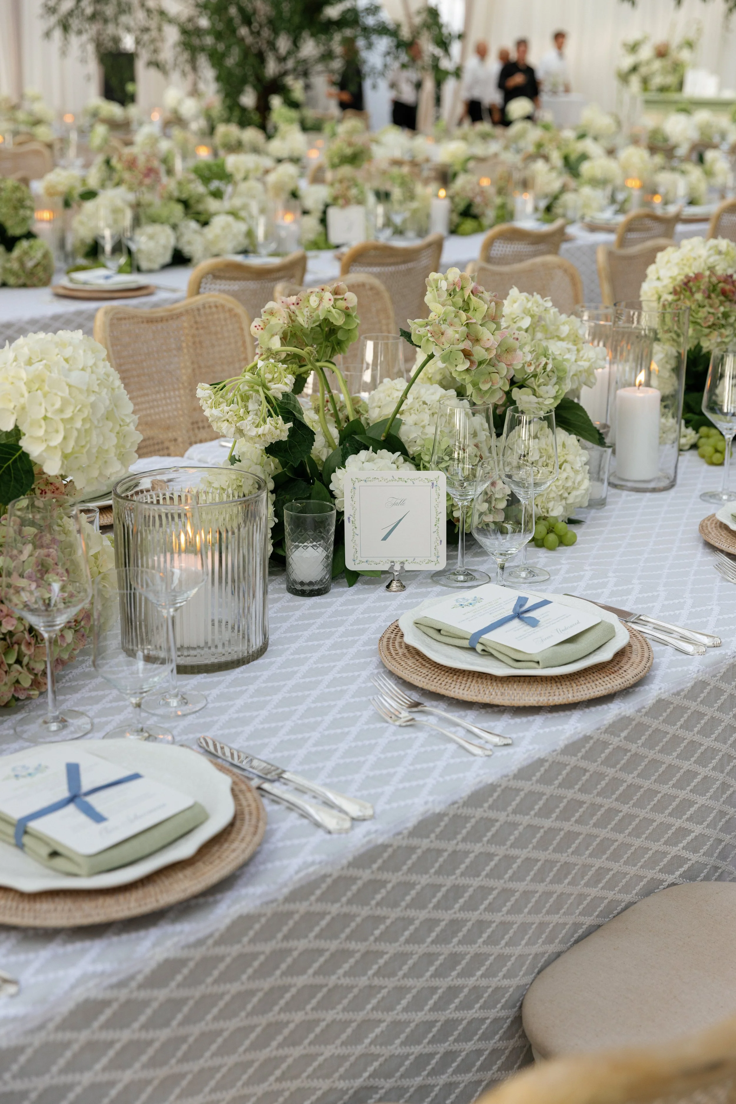 clean and sophisticated wedding table