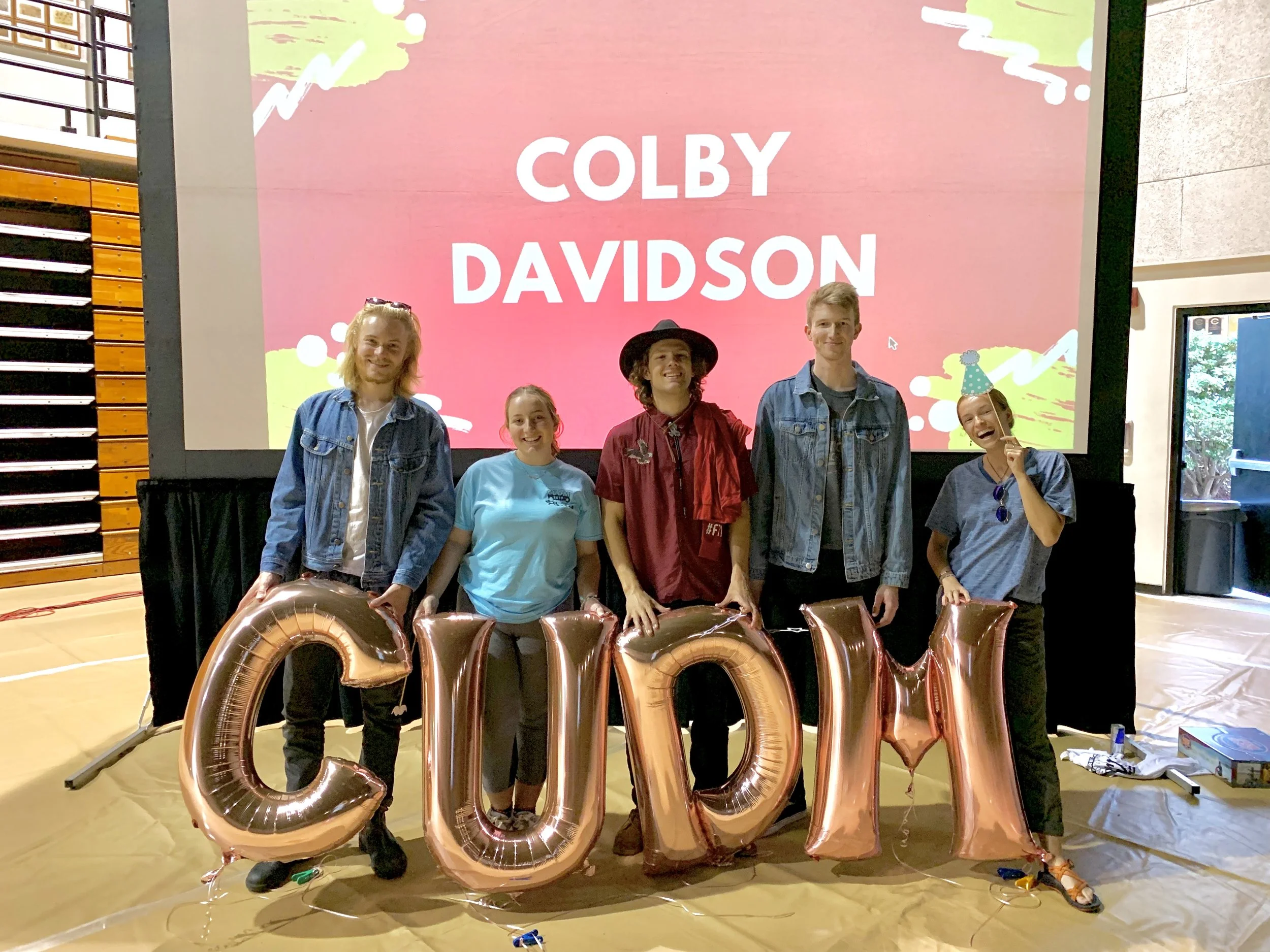 From Left to Right: Elliott Obrien, Maddy Buss, Colby Davidson, Nathan Kingsley and Christina Deierling.