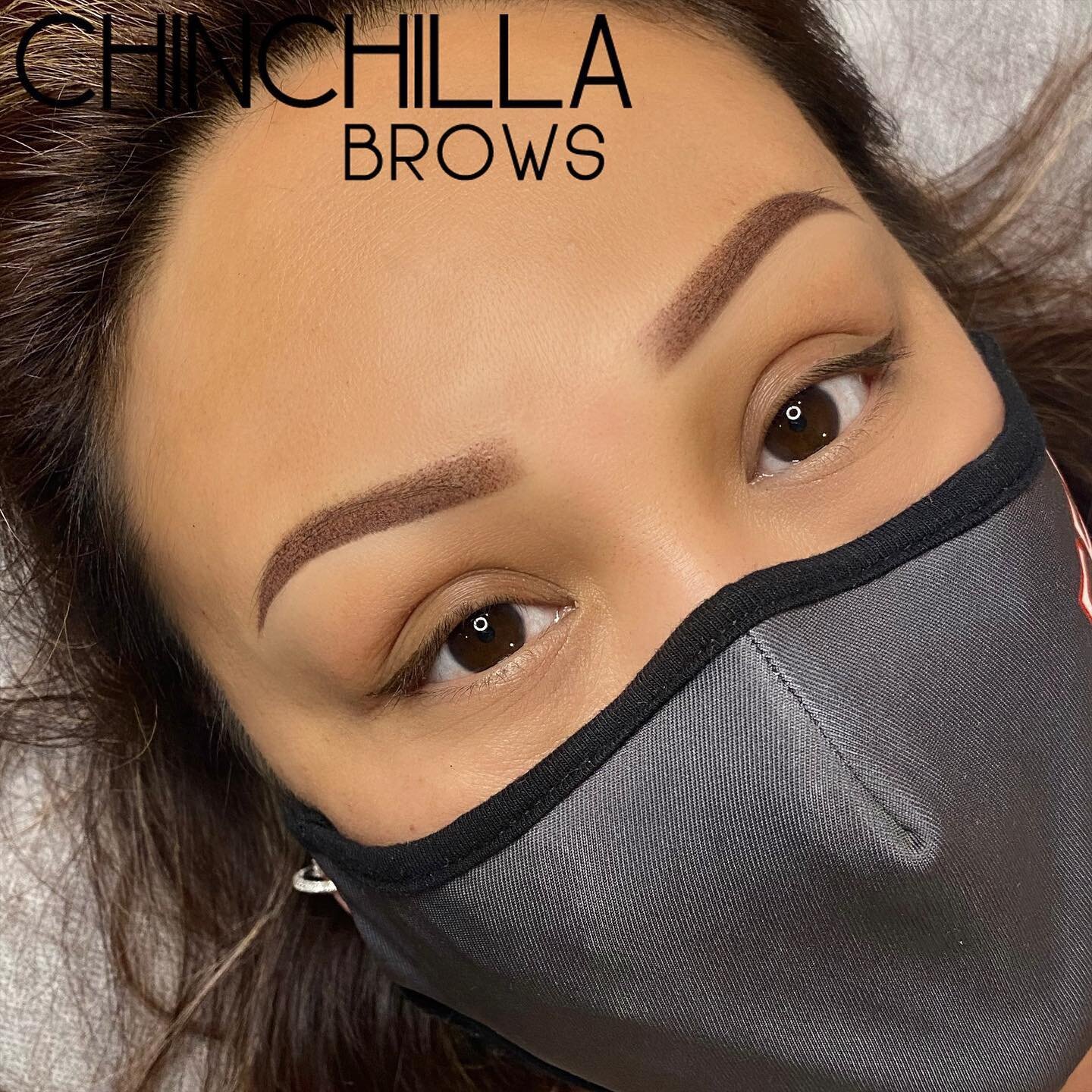 These beautiful new permanent makeup  BROWS! Love them! She wouldn&rsquo;t leave the house without drawing her brows on daily. Imagine how much time she saves now 🙌🏽 Ombr&eacute; brows are life changing!
Artist @chinchilla