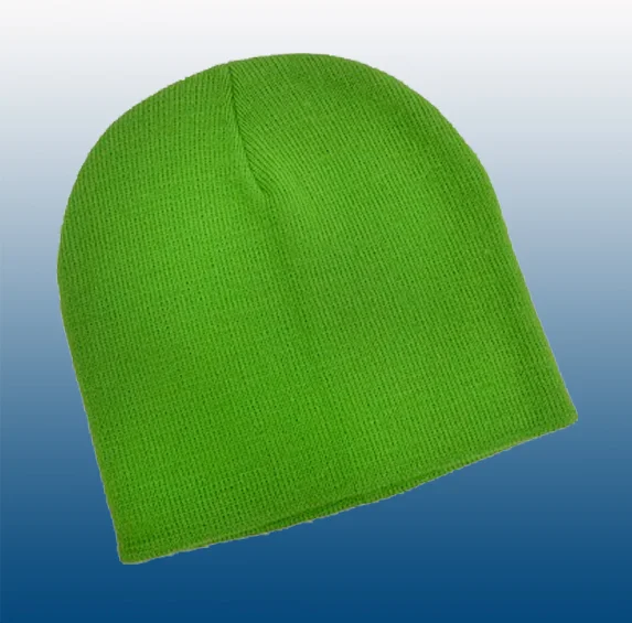 BUNDLE 8 Knit Beanies Neon Yellow Green Blue Grey Orange OPT Brand. Wholesale 4 Pieces Unisex Knit Long Cuff Ski  main image 3