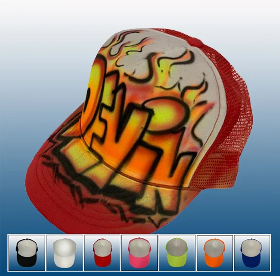 hat with block lettering and flame design.jpg