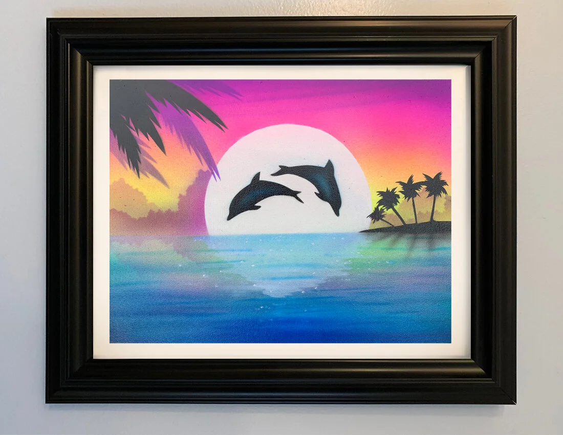 dolphinsinmoonlightframed.jpg