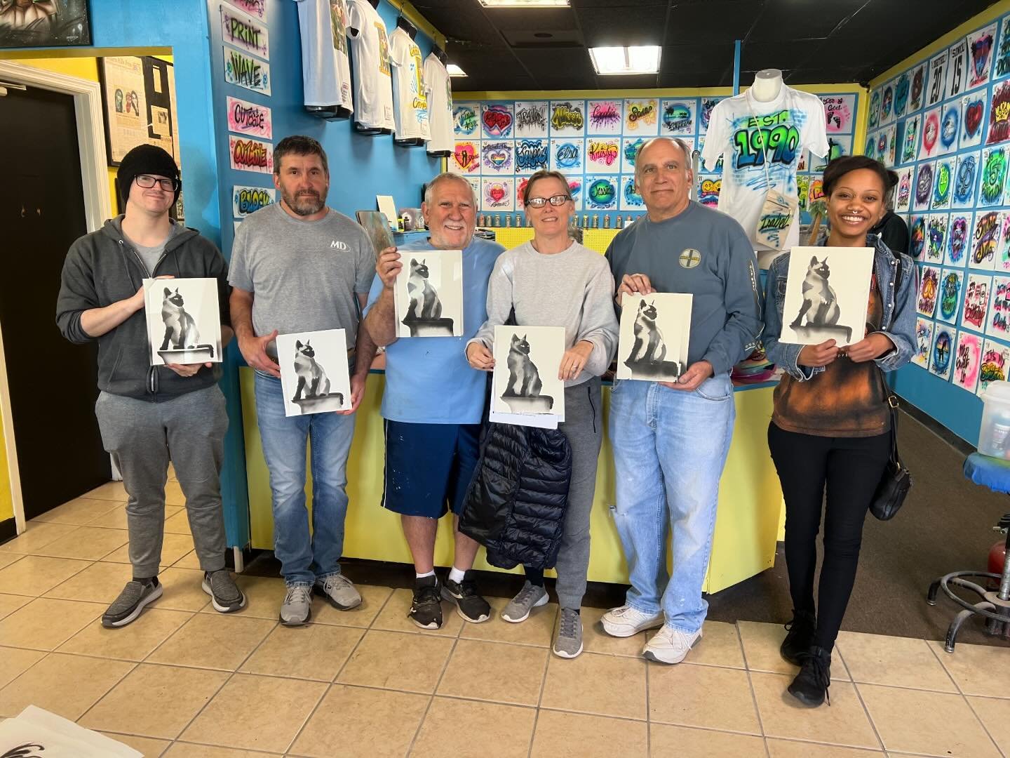 Our last workshop of Spring 2024 went great.  A great bunch of students that did a great job with this challenging art.  Looking forward to Summer workshops.
Visit our website for more info... www.anythingairbrushed.com
.
.
.
#airbrushclass #airbrush