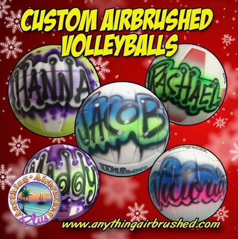 Custom airbrushed sports balls are Great Holiday gifts for Individuals or teams and a great way to say thanks as Coaches Gifts. Soccerball, Volleyballs, Basketballs, Footballs etc&hellip;Starting at just $15.00 on your ball.

#airbrush #airbrushartis
