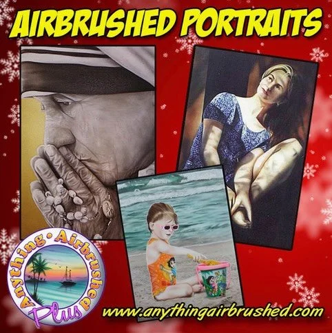Unique art created just for you.  How about a custom airbrushed portrait of a family member, friend or even your favorite celebrity? Check out our portraits page on our website. 513-671-0758
.
.
.
#shopsmall #shoplocalbusinesses #supportsmallbusiness
