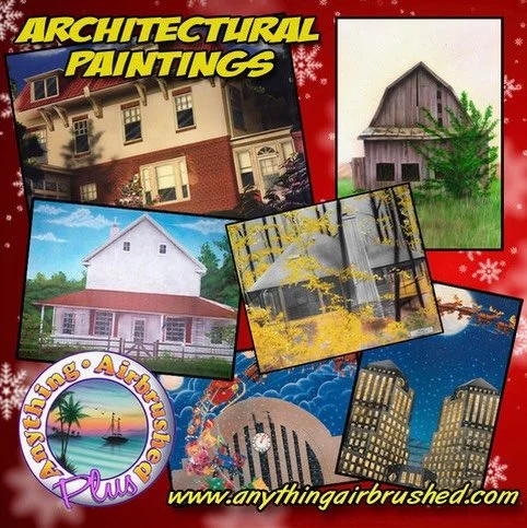 Unique art created just for you.  How about a custom airbrushed portrait of the family home, vacation home, barn etc&hellip; Great gift idea for new home owners, or mom and dad and the family home. Check out our website. 513-671-0758
.
.
.
#christmas