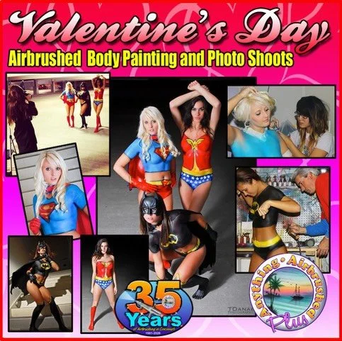 Give the gift of Art ....A gift of an Airbrushed Body Painting and photo shoot session for yourself or for someone special. It&rsquo;s a beautiful way to celebrate love thru Art. Visit our website for more info www.anythingairbrushed.com
.
.
.

#vale