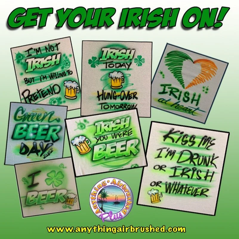 Custom made shirts for St. Patrick&rsquo;s Day. Choose from one of our designs or make up your own. Starting at $19.00
.
.
#stpatrickday #cincinnati #irish #irishincincinnati #beer
