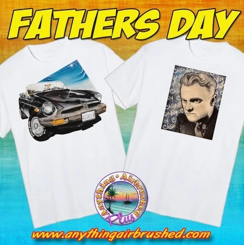 Don&rsquo;t forget about Dear Ol&rsquo; Dad on Fathers Day June 21st He doesn&rsquo;t want another Tie for Fathers day he wants something custom!...like a shirt made just for him....or how about having his motorcycle helmet painted or cornhole boards