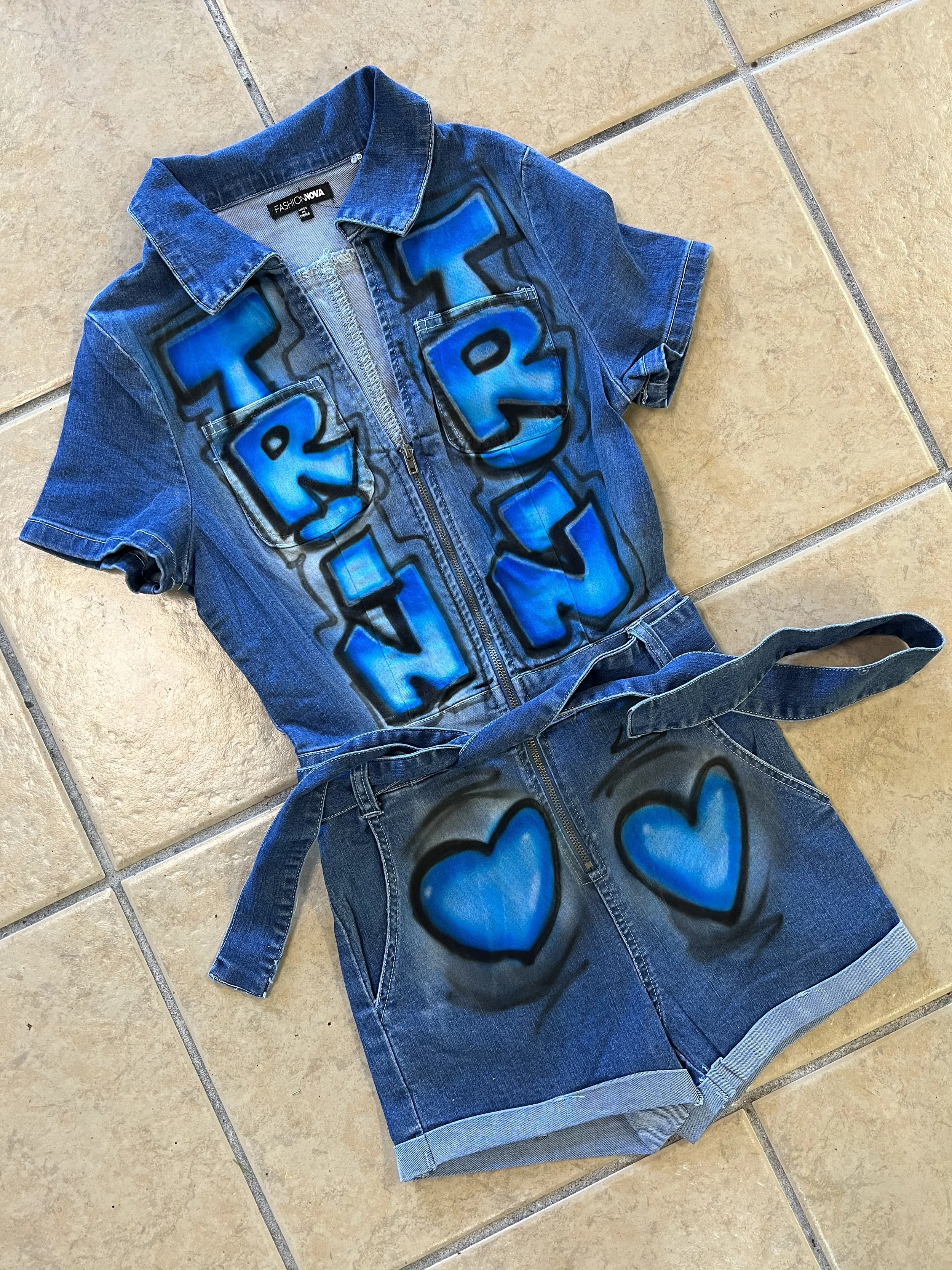 Denim Romper design #1