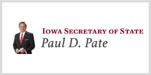 Iowa Secretary of State Paul D. Pate