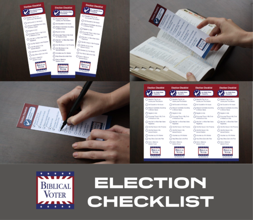 Election Checklists Bookmark