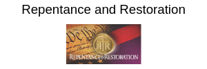 Repentance and Restoration