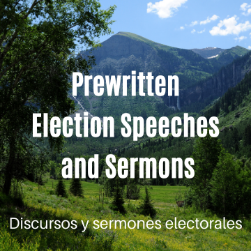 Prewritten Election Speeches and Sermons Spanish.png