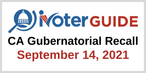 ivoter Guide CA Gubernatorial Governor Recall