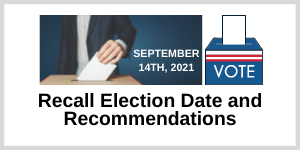 CA Gubernatorial Recall Election Recommendations