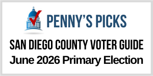 Penny's Picks San Diego County Voter Guide