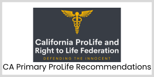 CA ProLife and Right to Life Federation