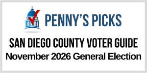 Penny's Picks San Diego County Voter Guide