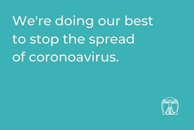 Here are some of the precautions we are taking to minimise the spread of coronavirus:
.
&bull; We have removed fabric plinth covers, and we are thoroughly cleaning work surfaces and equipment with anti-bacterial wipes between each treatment. .
.
&bul