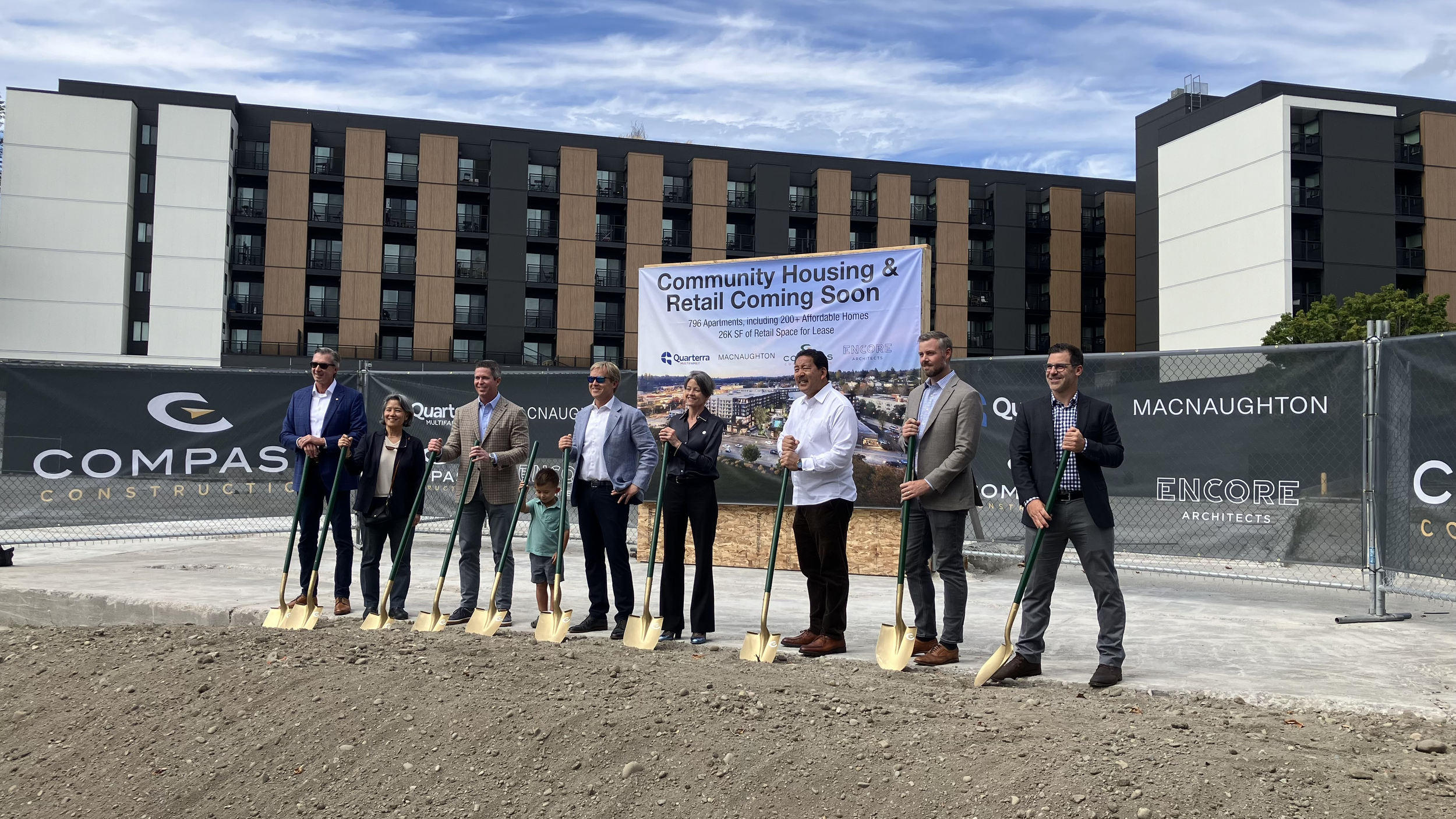 groundbreaking for multifamily housing project