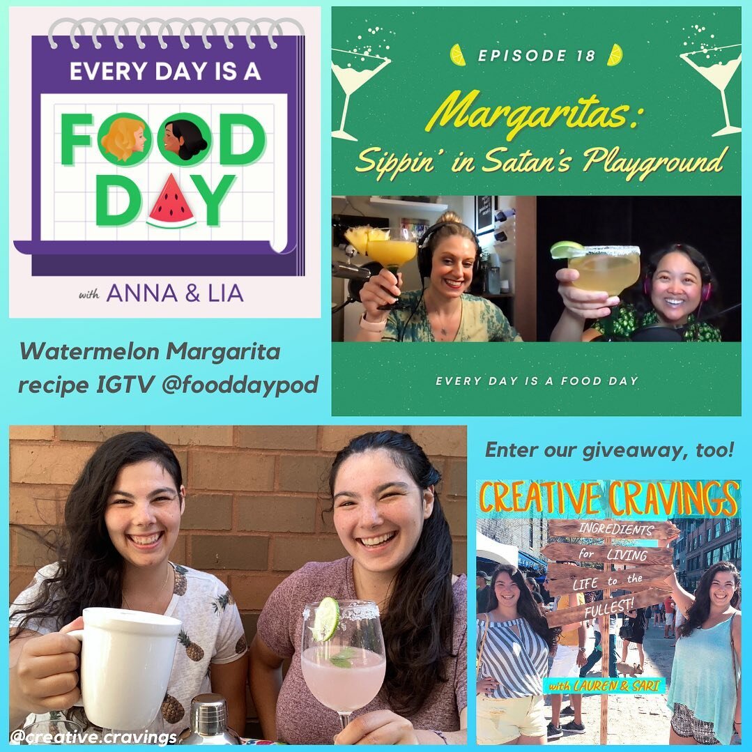 Calling all foodie friends chasing your creative cravings! You're in for a treat, and a great listen. We have teamed up with &quot;friends and food odd couple,&quot; @annavanvalin and @liaballentine, of Every Day is a Food Day podcast, to bring their