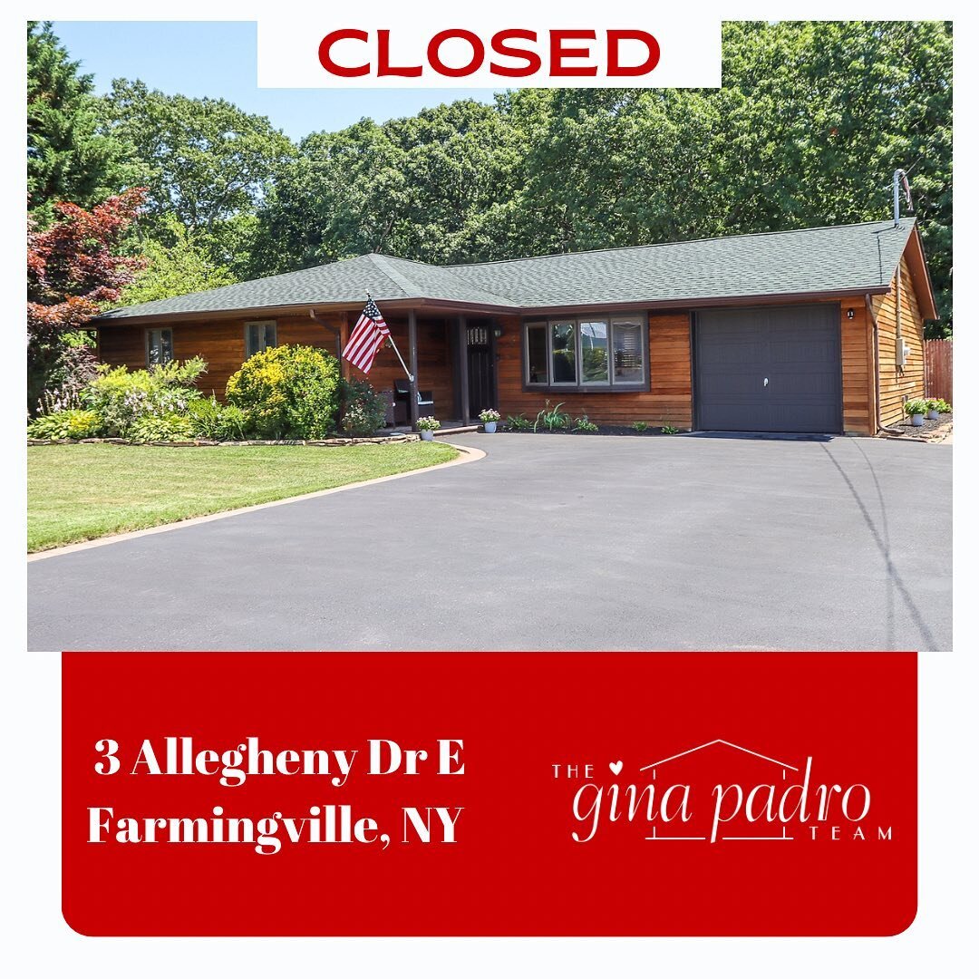 CLOSED!

🏡 3 Allegheny Dr East, Farmingville

One chapter closes📕 and another one opens📖

✨We are so grateful to our sellers for trusting us to guide them through this process with professionalism and empathy✨ 

We wish our sellers the best of lu