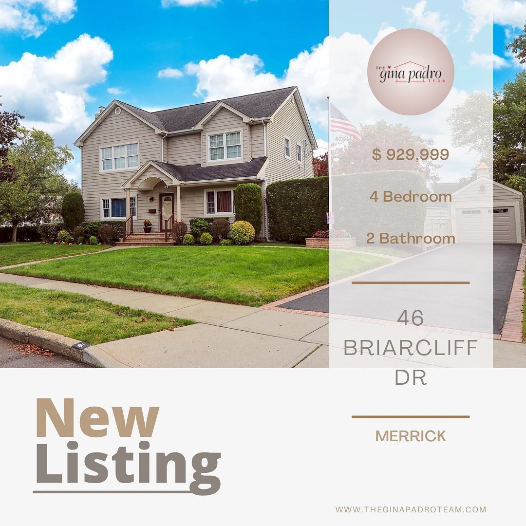 New Listing❗️

✨ Move right in to this immaculate home! ✨

📍46 Briarcliff Dr
  Merrick, NY
💲$929,999
🛏️ 4 Bedroom
🛁 2 Bathroom 
🚪 Full Finished Basement
❕ Taxes (before STAR) $17,084.36 ❕

Interested in this property? Contact us today! ☎️ 516-68