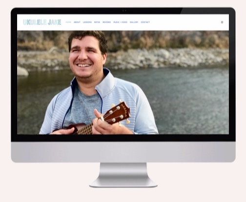 Capturing the authenticity and passion one young man has for playing his ukulele and teaching others to feel the music, I created the identity and web design for the ukulelejake.com startup business.
