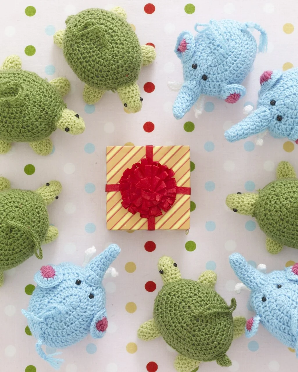 Gift wrap and Christmas ornaments designed for the Martha Stewart Everyday Holiday Collection sold at Kmart stores.