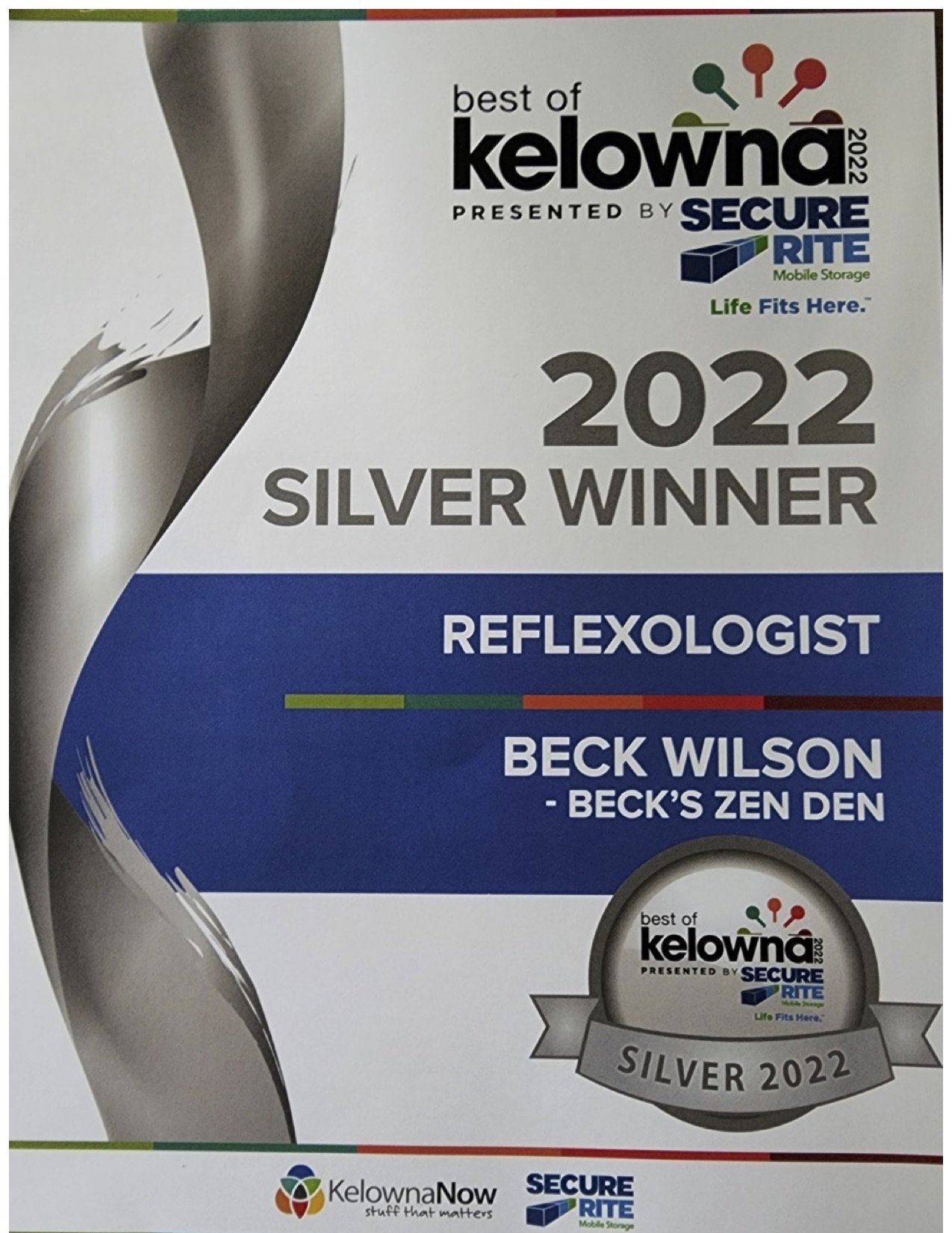 SILVER Best of Kelowna Reflexology Becks Zen Den.jpg