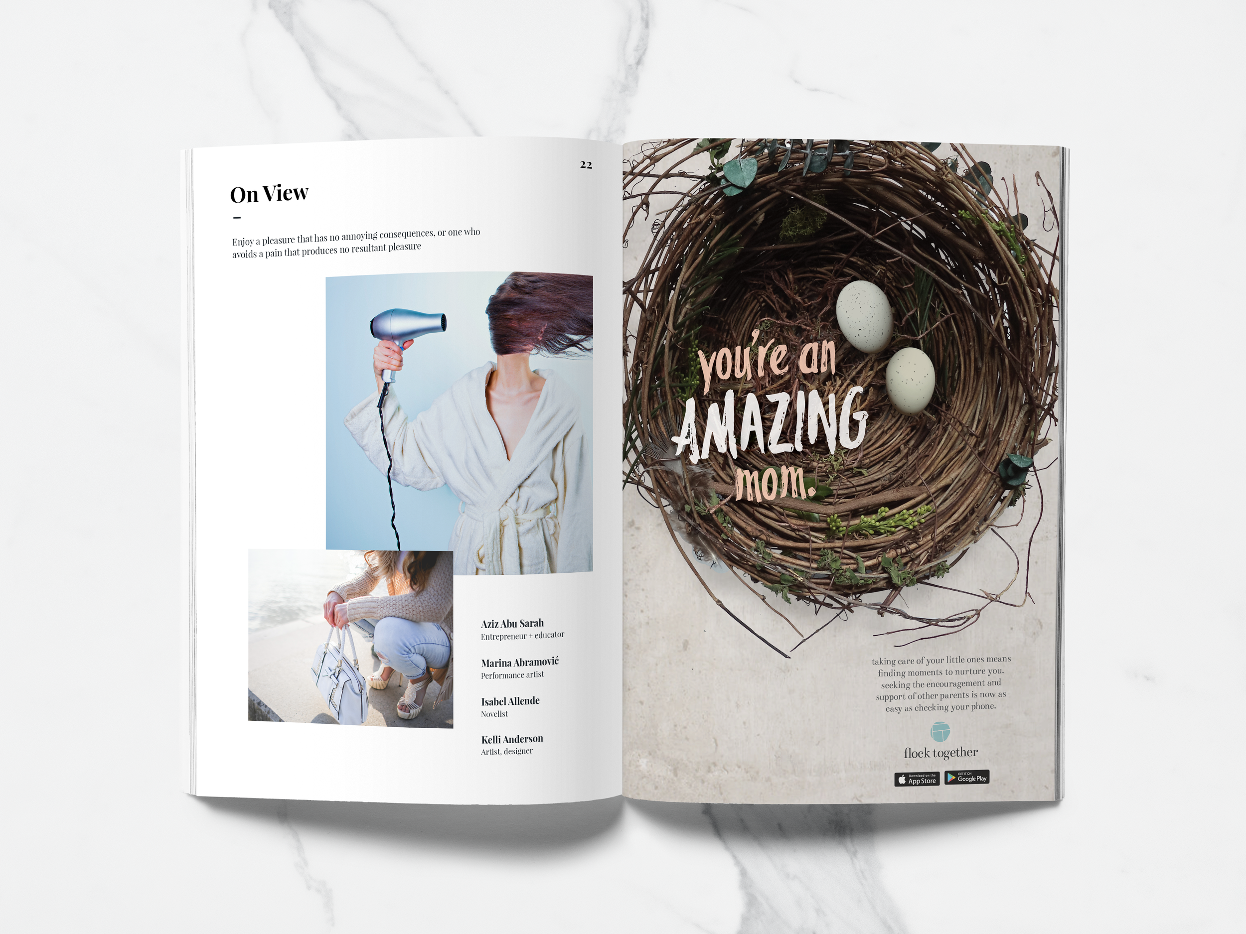 When the app was launched, we spread the good news in MOPS (Mothers of Preschoolers) magazine and in brochures at MomCon.