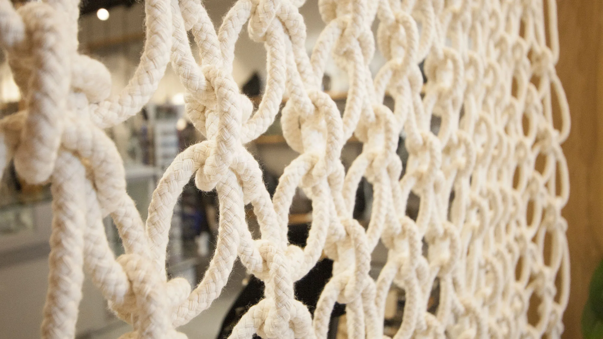 Retail store macrame