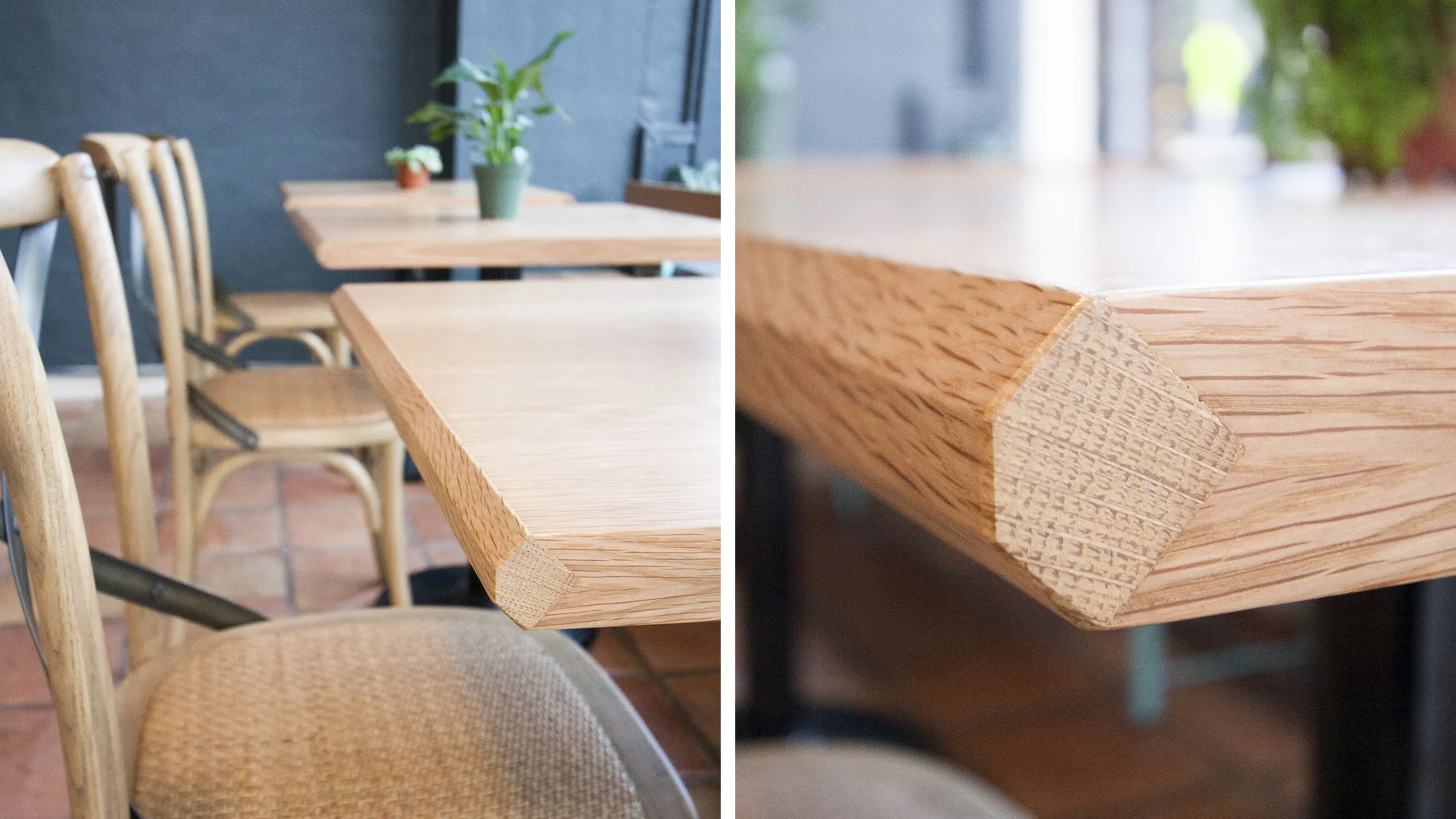 cafe tables for Rose Park Roasters