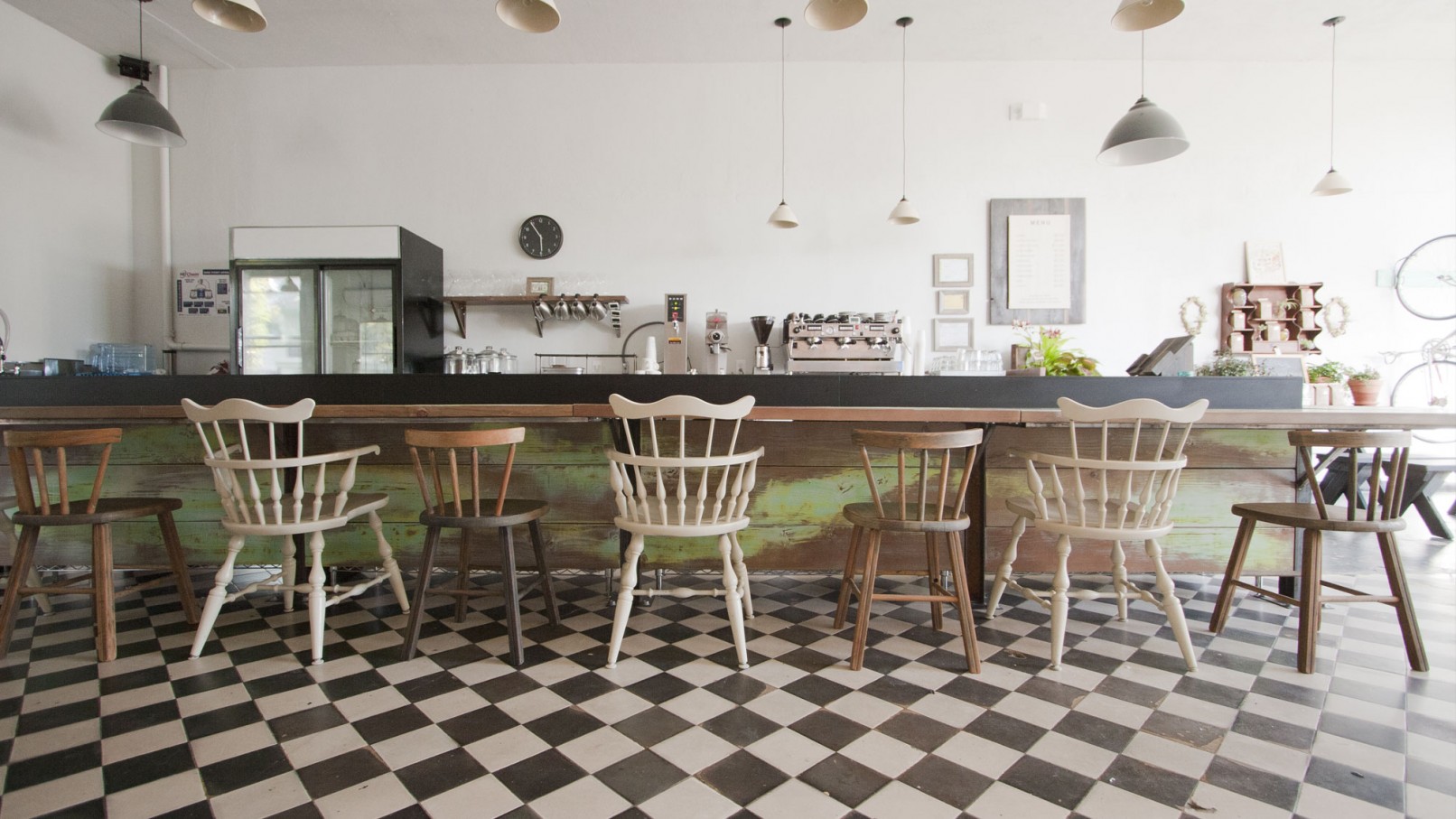 cool wood coffee bar