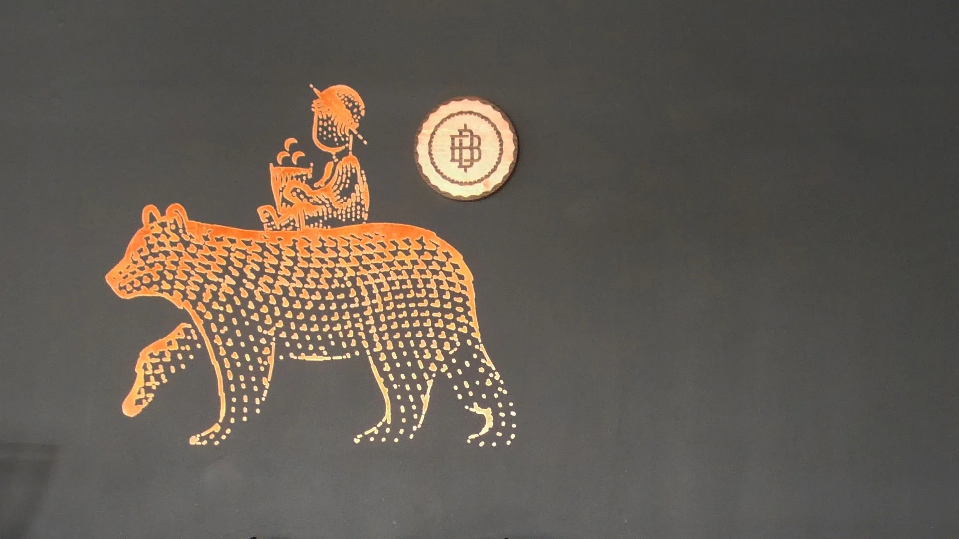 Boy and the Bear coffee shop logo