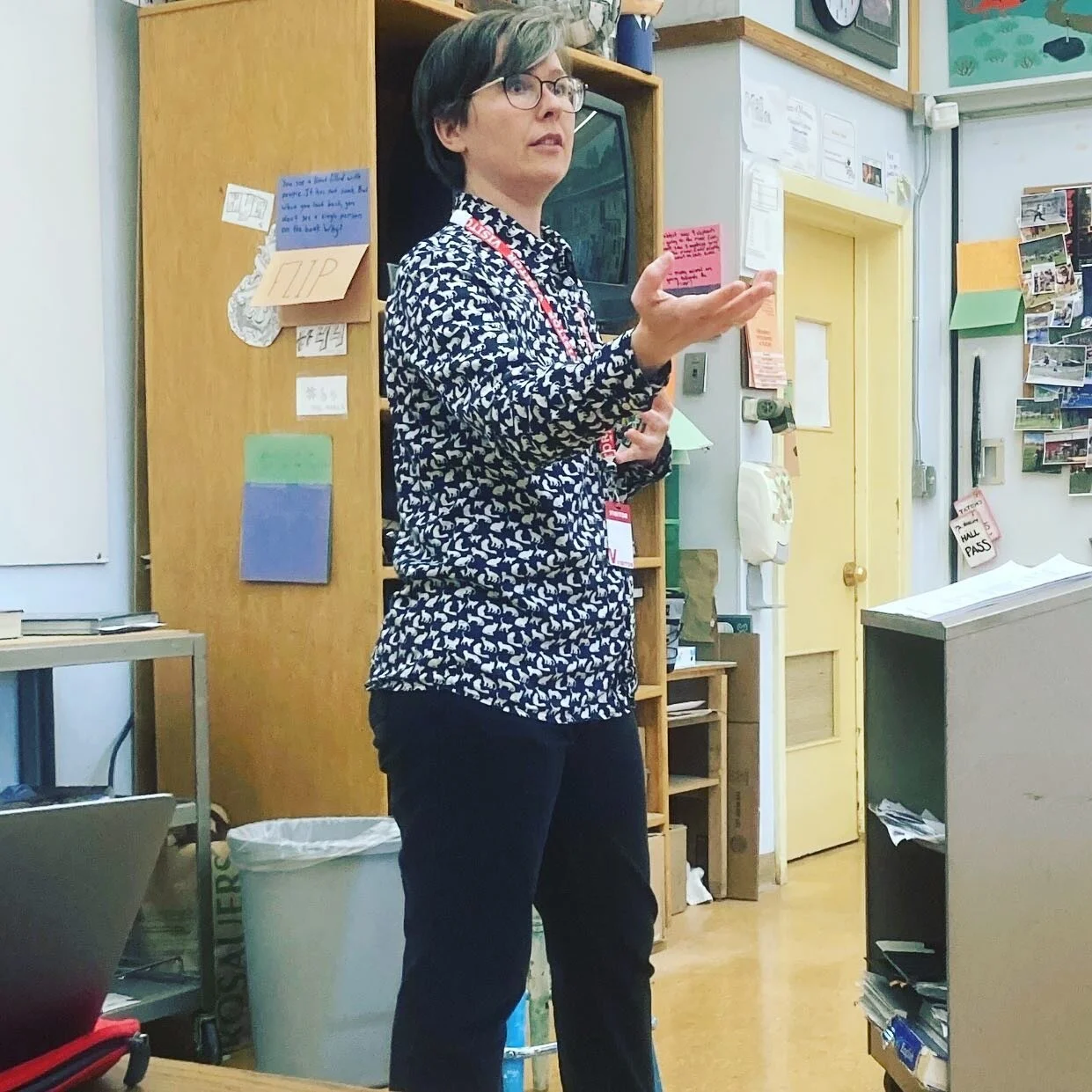 Meet Jane Jones.
Jane is our guest artist helping launch the &ldquo;Playwriting in Schools&rdquo; program! In April, Jane spent a week in Plains, MT, teaching Plains students how to write a 10-minute play!

Today, the Rep is traveling to Plains with 