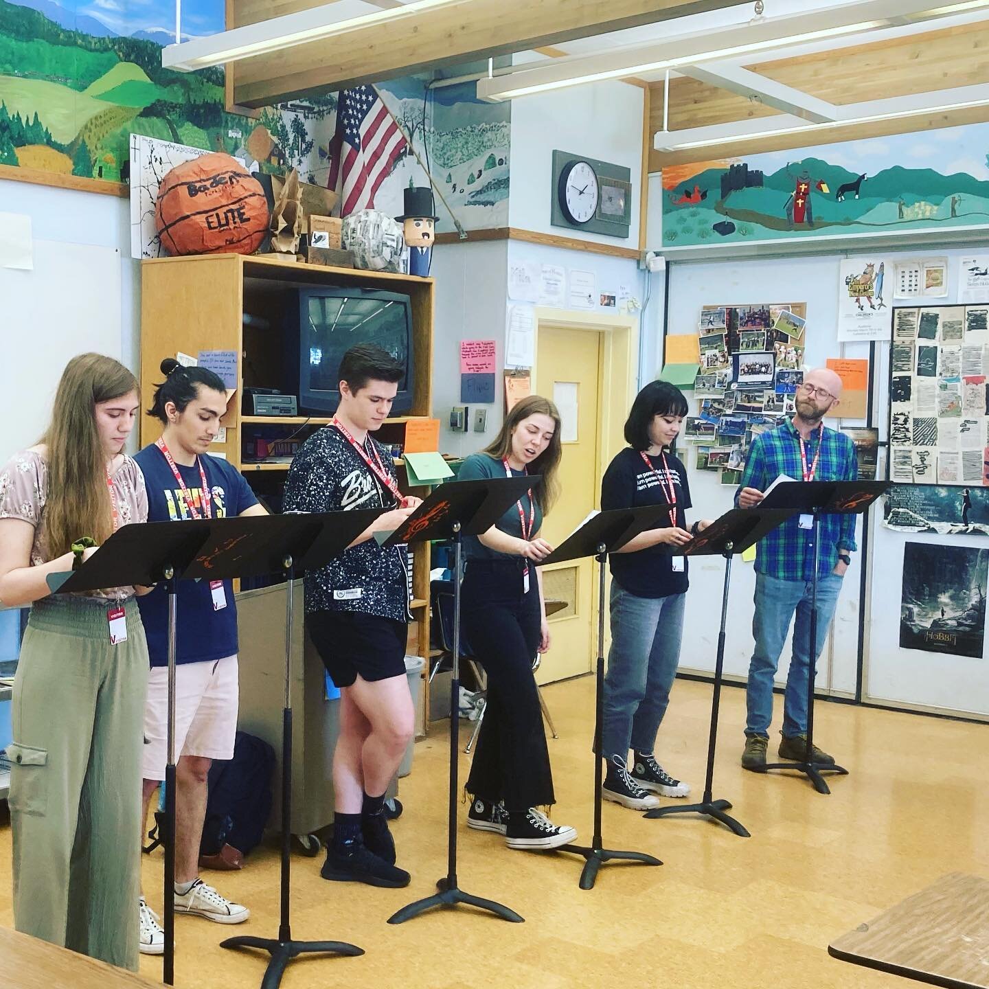 We are having a wonderful time reading 10min. plays written by students at Plains!

The Rep plan sto grow this program so that we can teach &ldquo;playwriting in schools&rdquo; in schools across Montana!  We could not do it without @goblackfoot incre