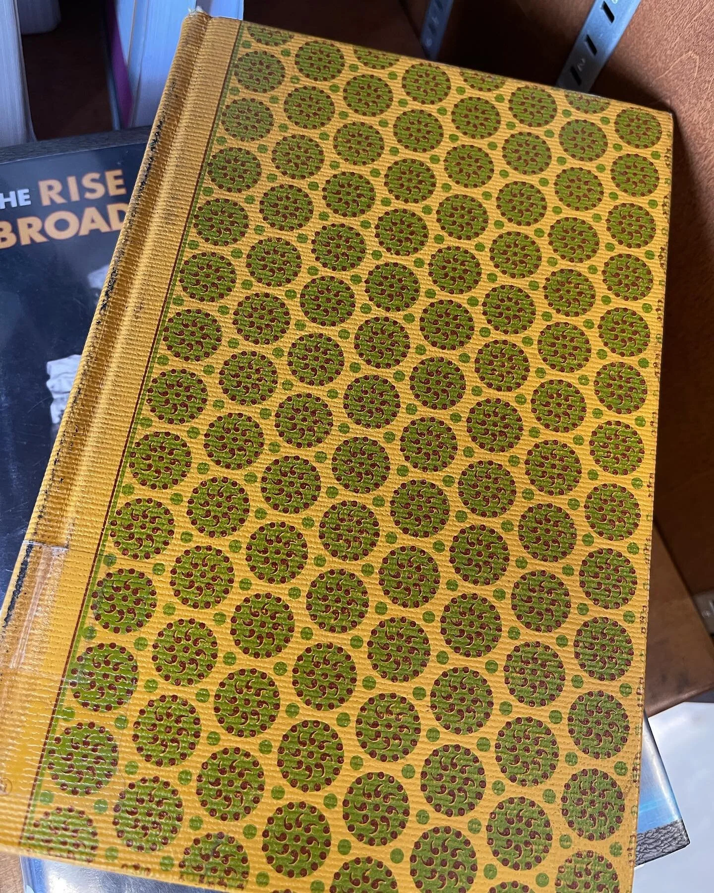 I love patterned library bindings so much and I&rsquo;m really hoping one of you is nerd enough to tell me who designs them AND if librarians get to pick the pattern