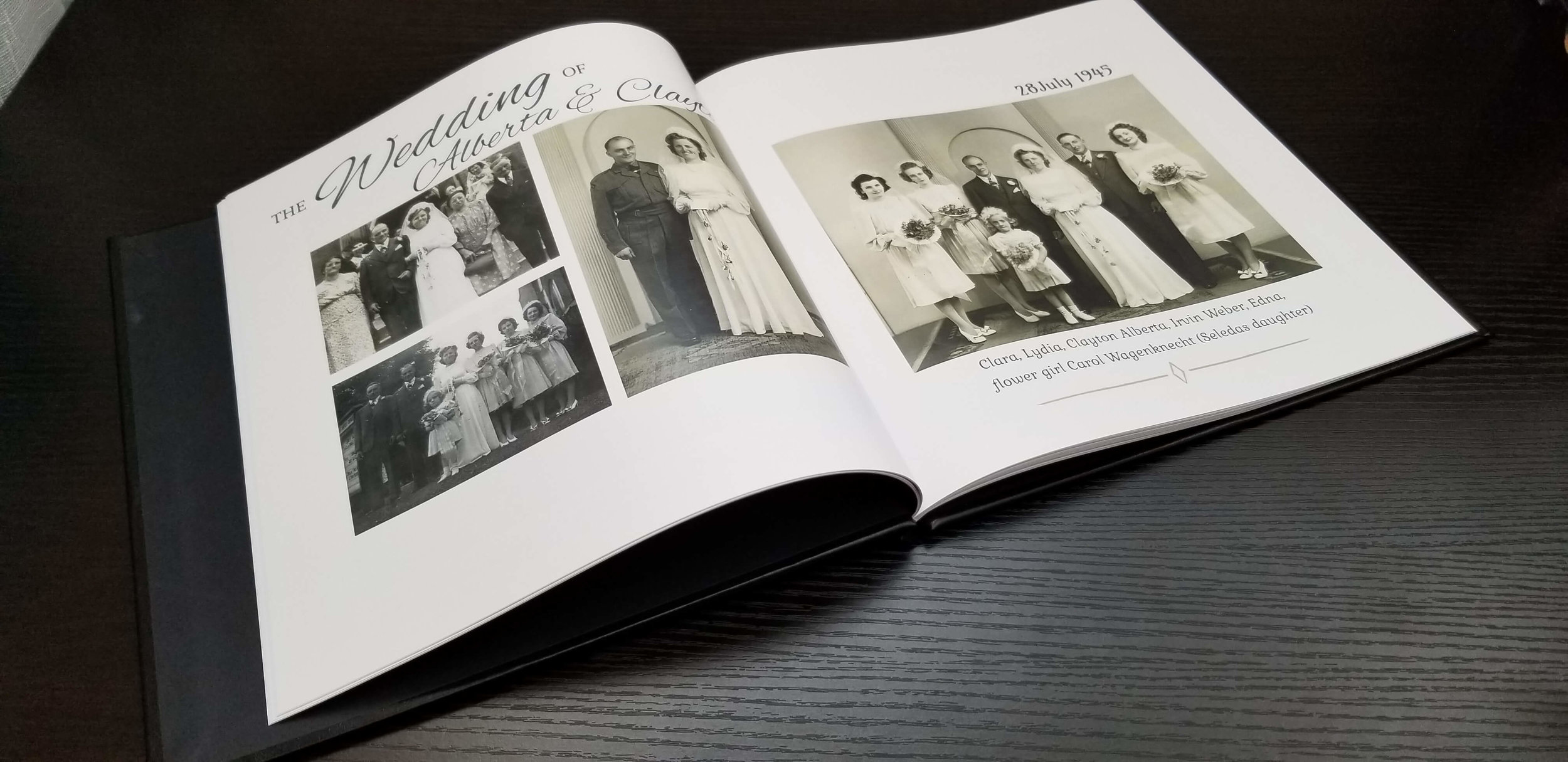 heritage family photo book
