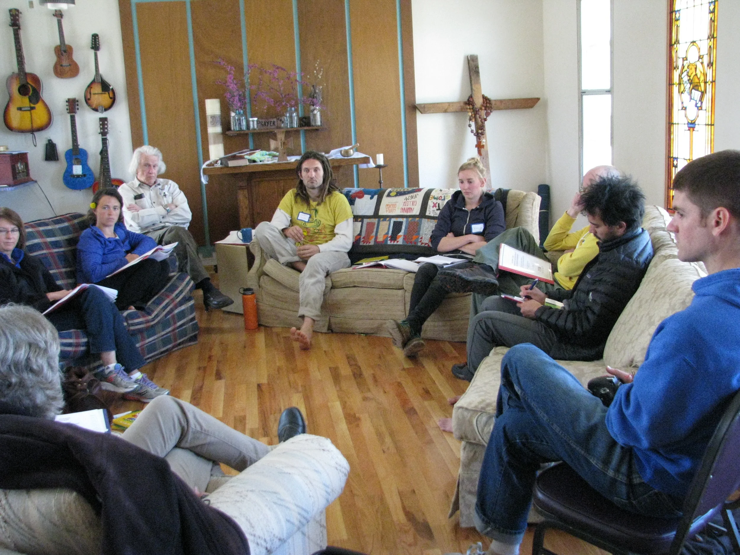Members of Kansas City’s Jerusalem Farm community participate in a CCR neighborhood accountability board training. The skills they learn through the training will help resolve conflicts that might occur among Jerusalem Farm neighbors.