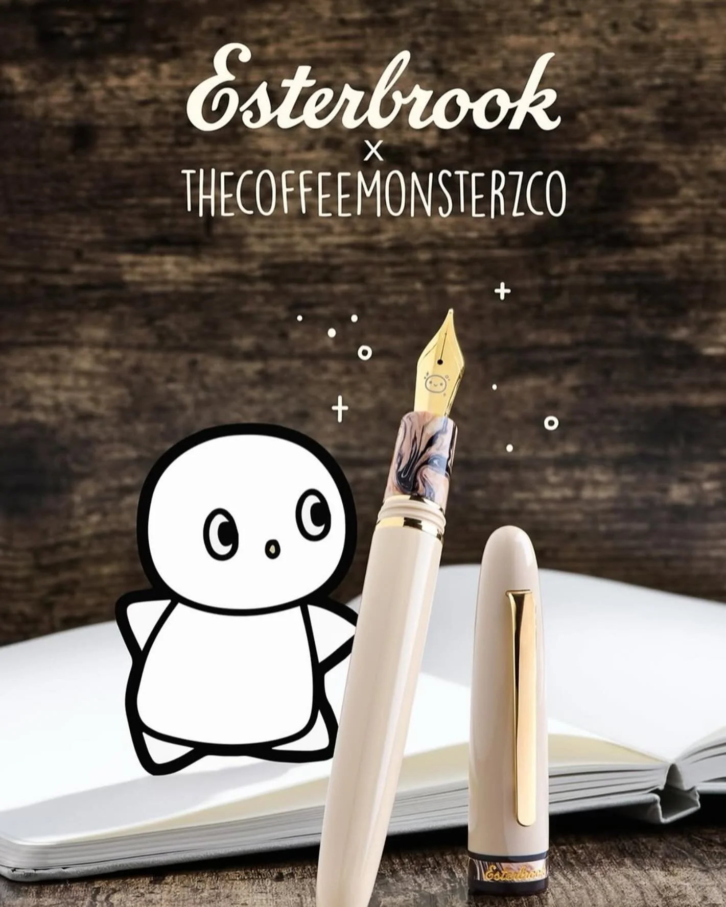 I&rsquo;ll be at @flaxpentopaper Wednesday, April 9th to celebrate the launch of this pen! I&rsquo;ll be available to do your very own Journaler nib (on this pen only). See you there!

@thecoffeemonsterzco 
@esterbrook_official