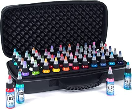 Tattoo Ink Travel Case Large (up to 55 bottles 1/2 oz or 1oz) — Fusion Tattoo  Ink