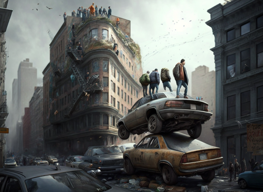 City Traffic &amp; Pedestrians