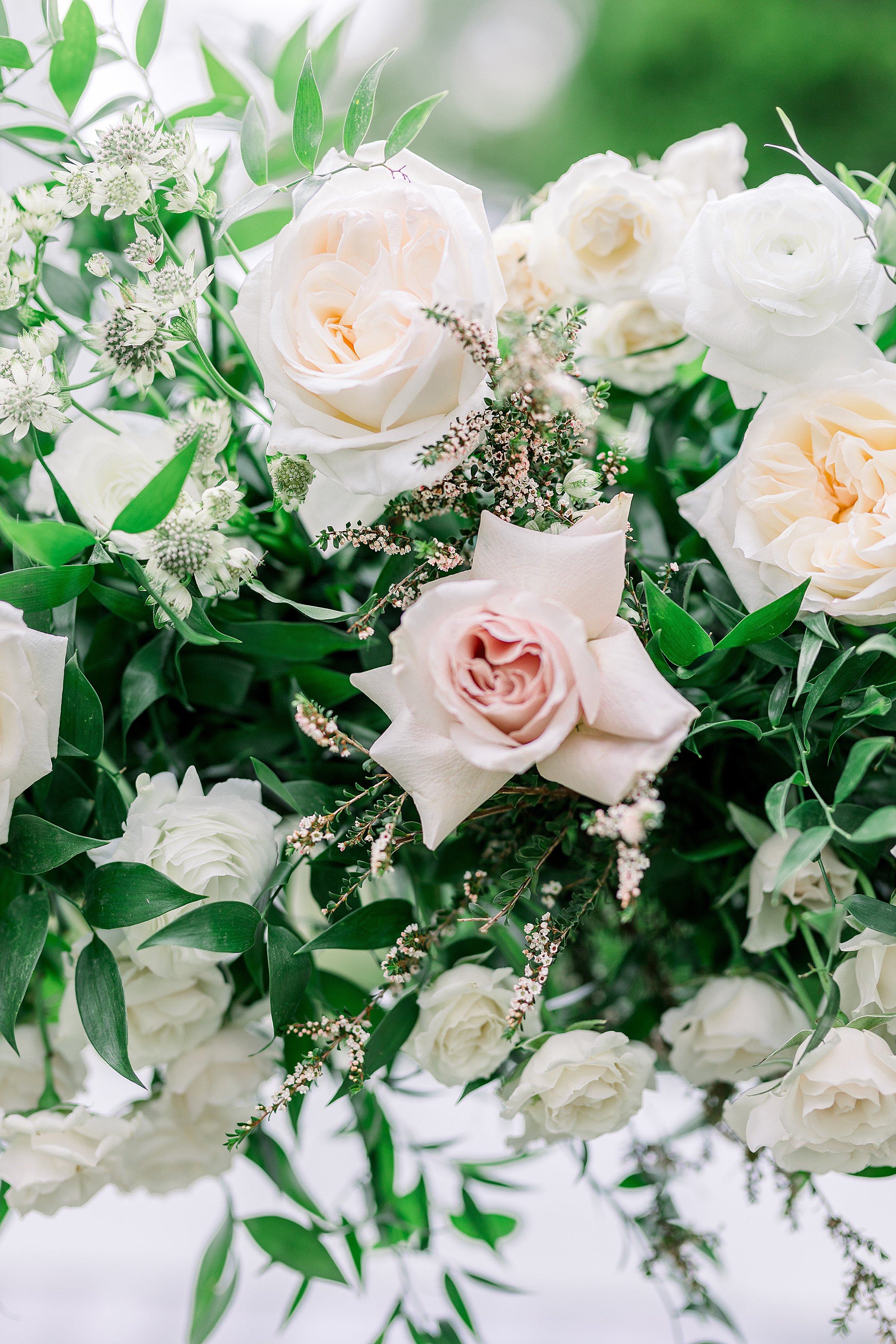 Summer wedding day florals