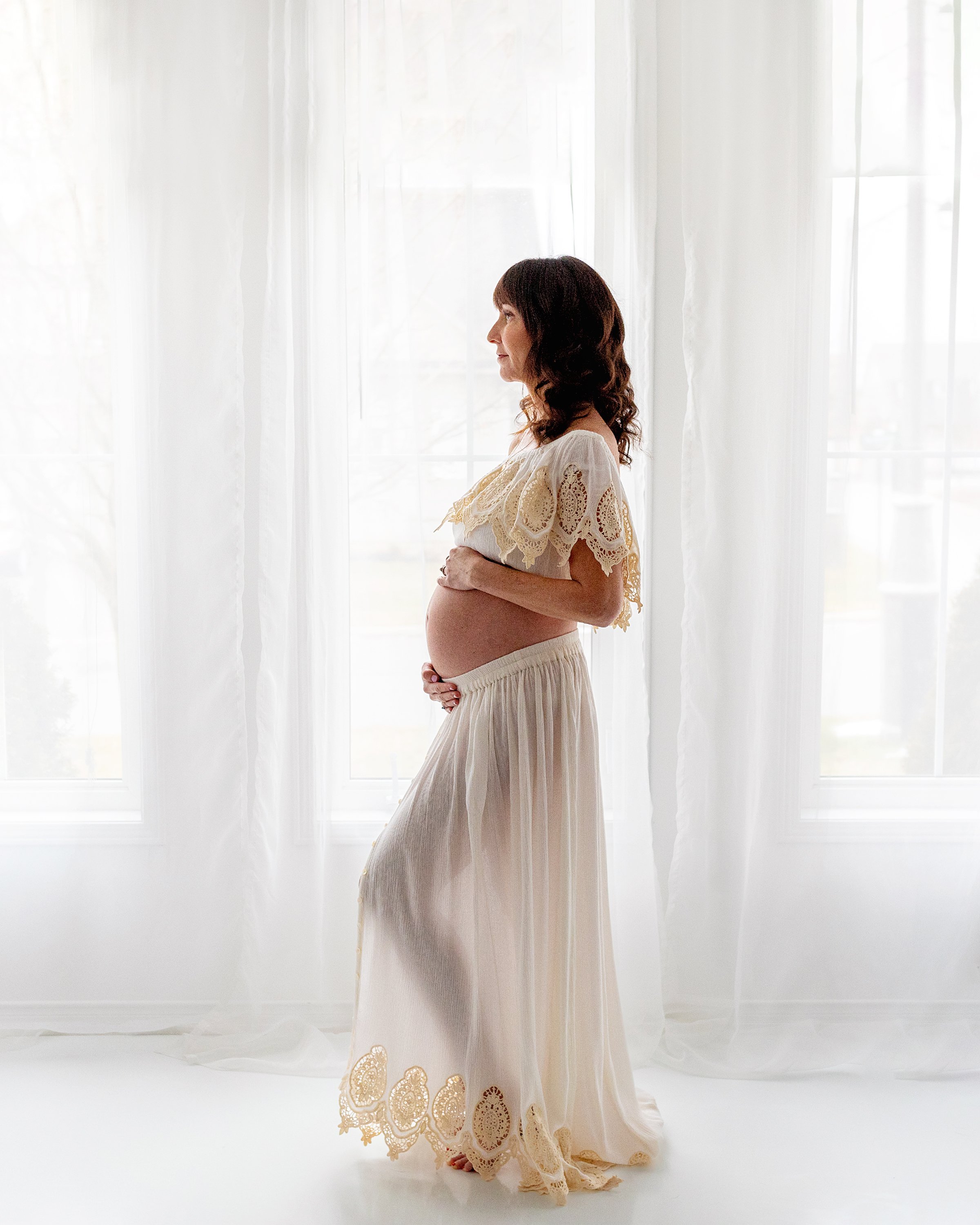 Oshawa maternity photography silhouette