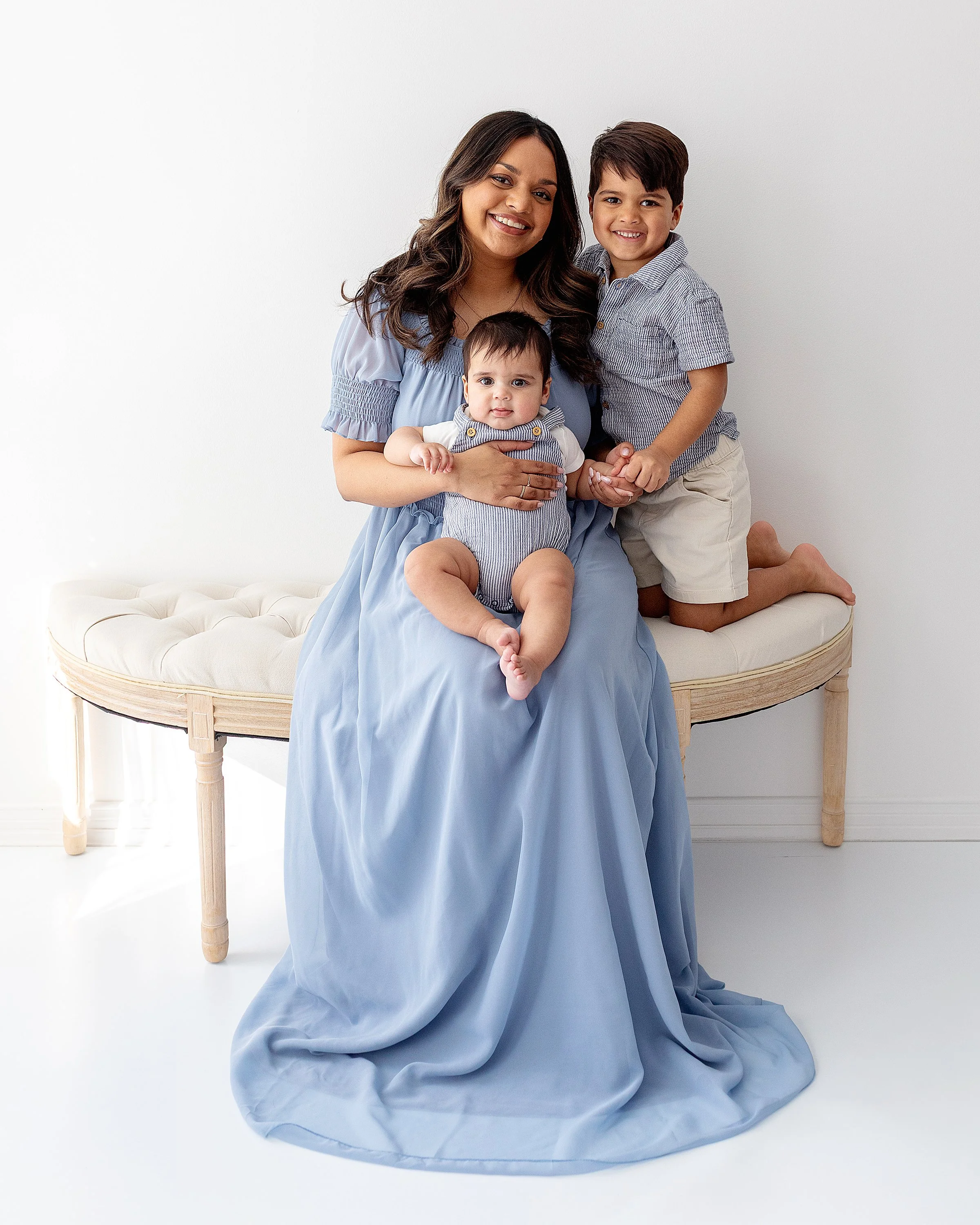 Motherhood session of mom and sons in Oshawa Durham Region